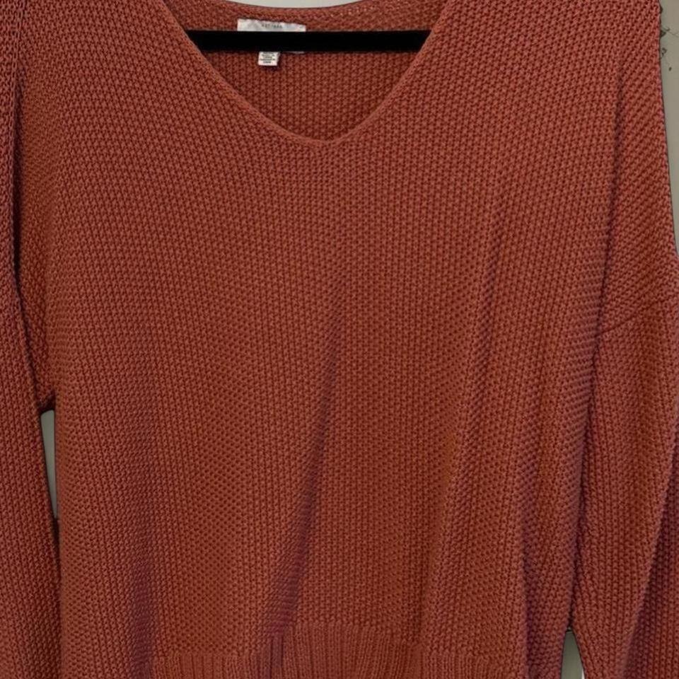 Lucky Brand Orange Sweater With A Loose Fit #Orange